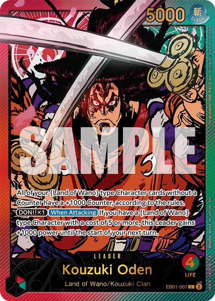 Kouzuki Oden [SP] EB01-001 One Piece Card Game
