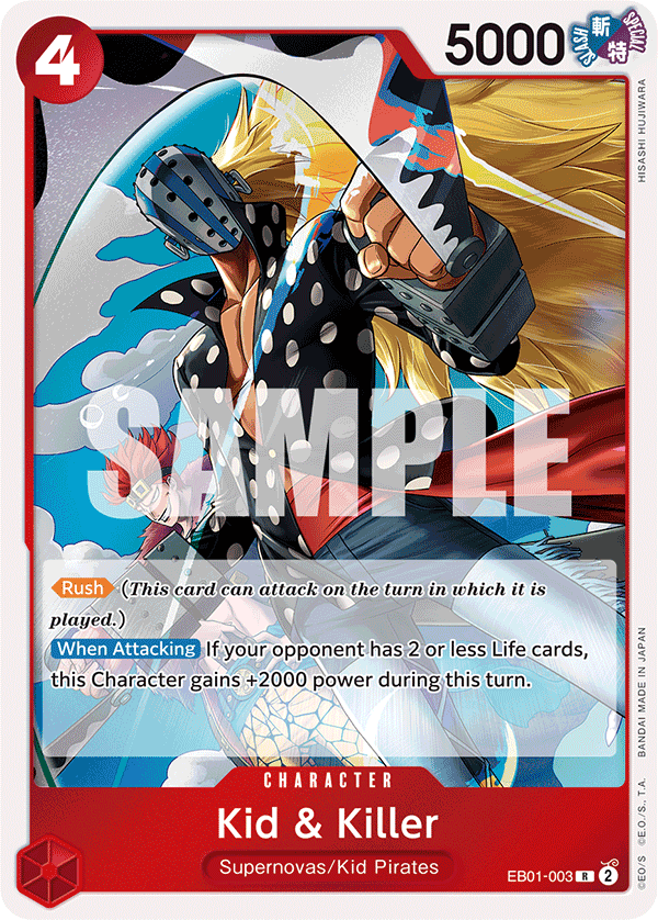 Kid &amp; Killer [SP] JP EB01-003 One Piece Card Game
