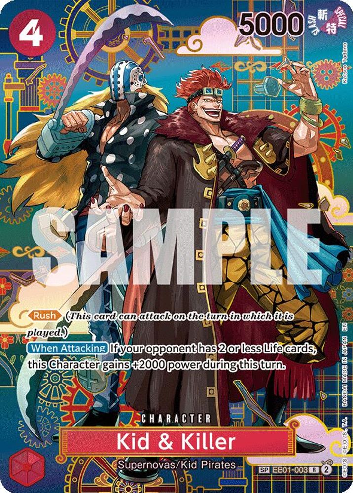 Kid &amp; Killer [SP] EB01-003 One Piece Card Game