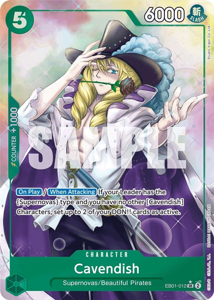 Cavendish [Alternate Art] EB01-012 One Piece Card Game