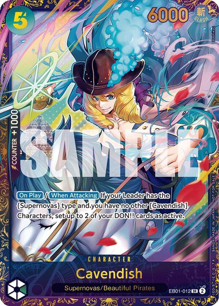 Cavendish [Treasure Cup 2024] EB01-012 One Piece Card Game