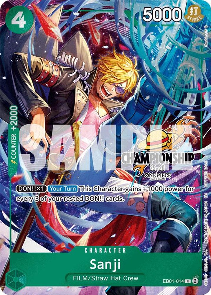 Sanji [Champiosnhip 25-26] EB01-014 One Piece Card Game