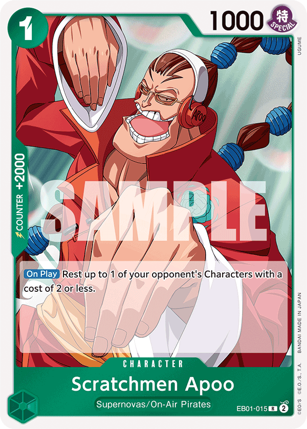 Scratchmen Apoo EB01-015 One Piece Card Game