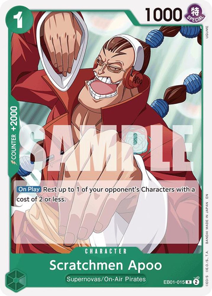 Scratchmen Apoo [Reprint] EB01-015 One Piece Card Game