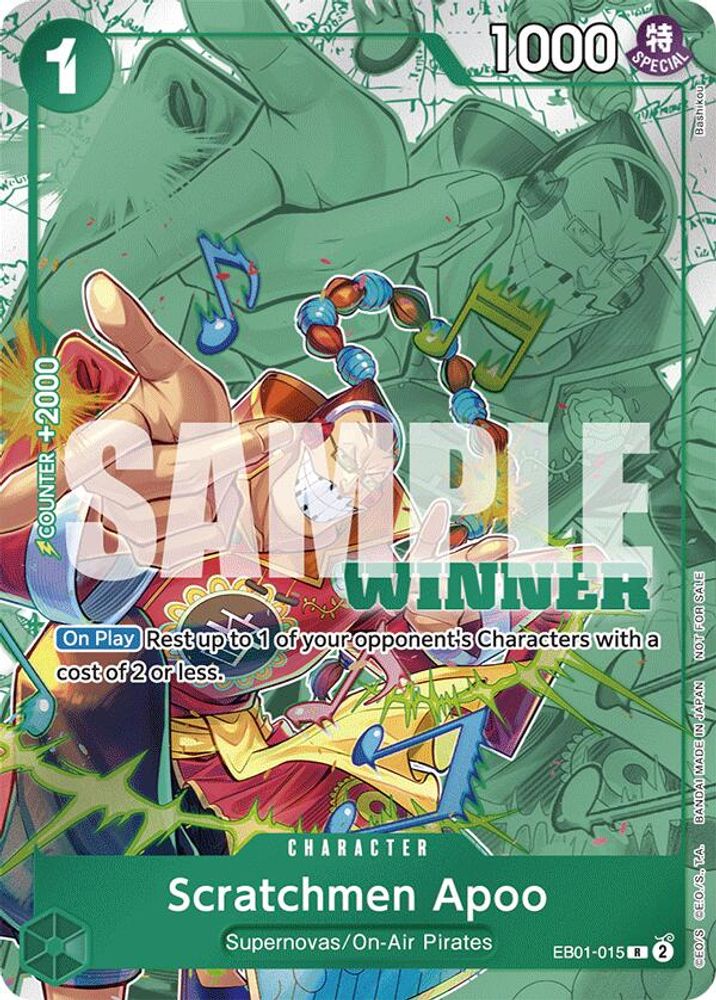 Scratchmen Apoo [Winner] EB01-015 One Piece Card Game