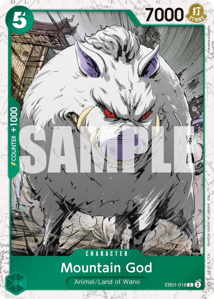 Mountain God [Foil PRB-02] EB01-018 One Piece Card Game