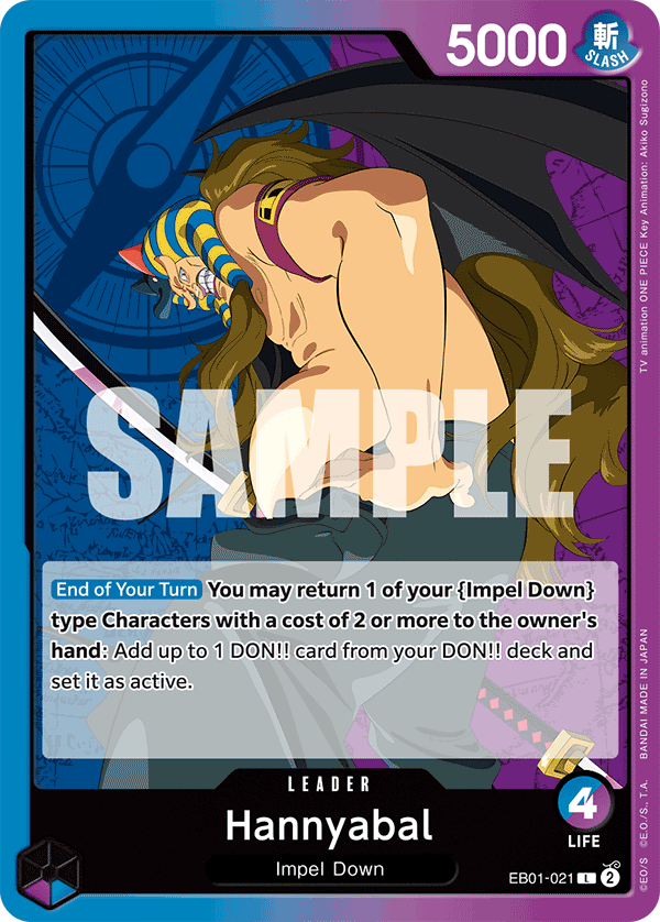 Hannyabal [Alternate Art] JP EB01-021 One Piece Card Game