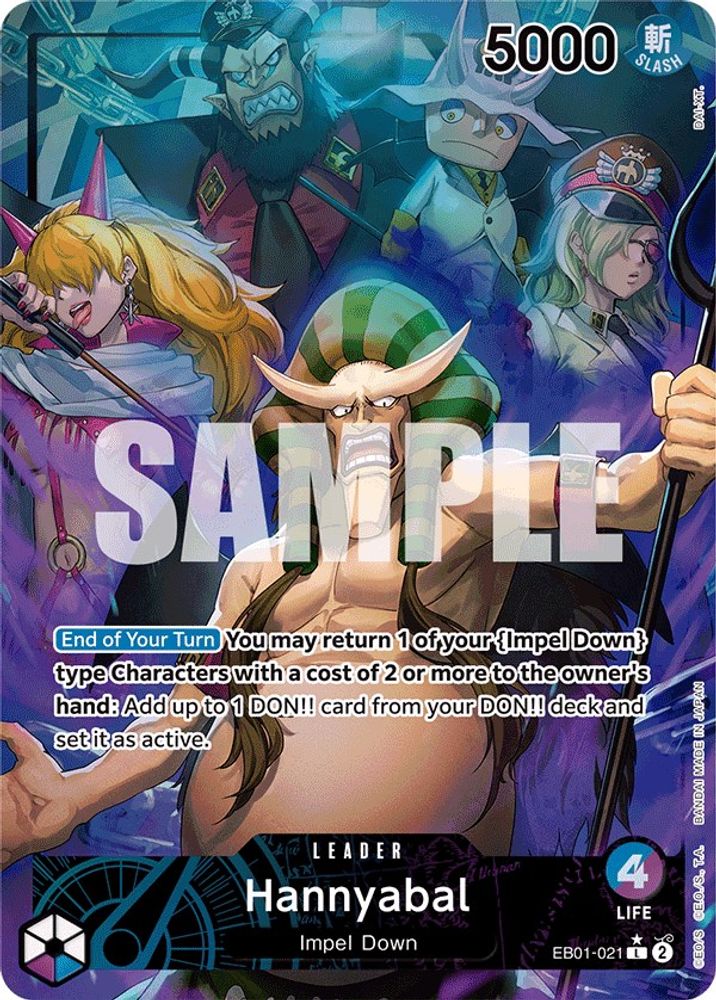Hannyabal [Alternate Art] EB01-021 One Piece Card Game