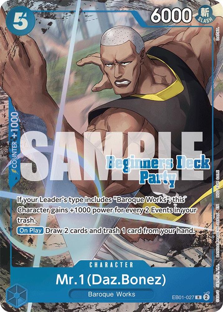 Mr.1(Daz.Bonez) [Beginners Party] EB01-027 One Piece Card Game