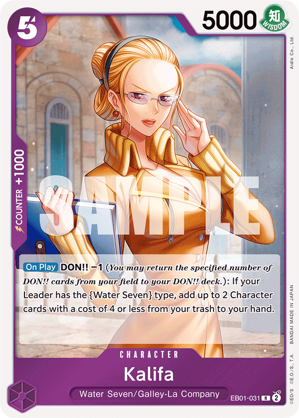 Kalifa [Alternate Art] JP EB01-031 One Piece Card Game