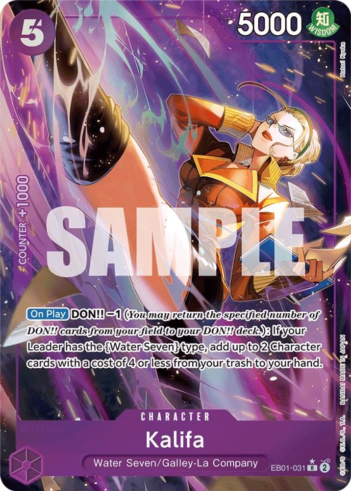 Kalifa [Alternate Art] EB01-031 One Piece Card Game