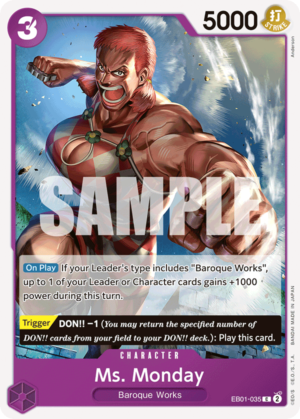 Ms. Monday EB01-035 One Piece Card Game