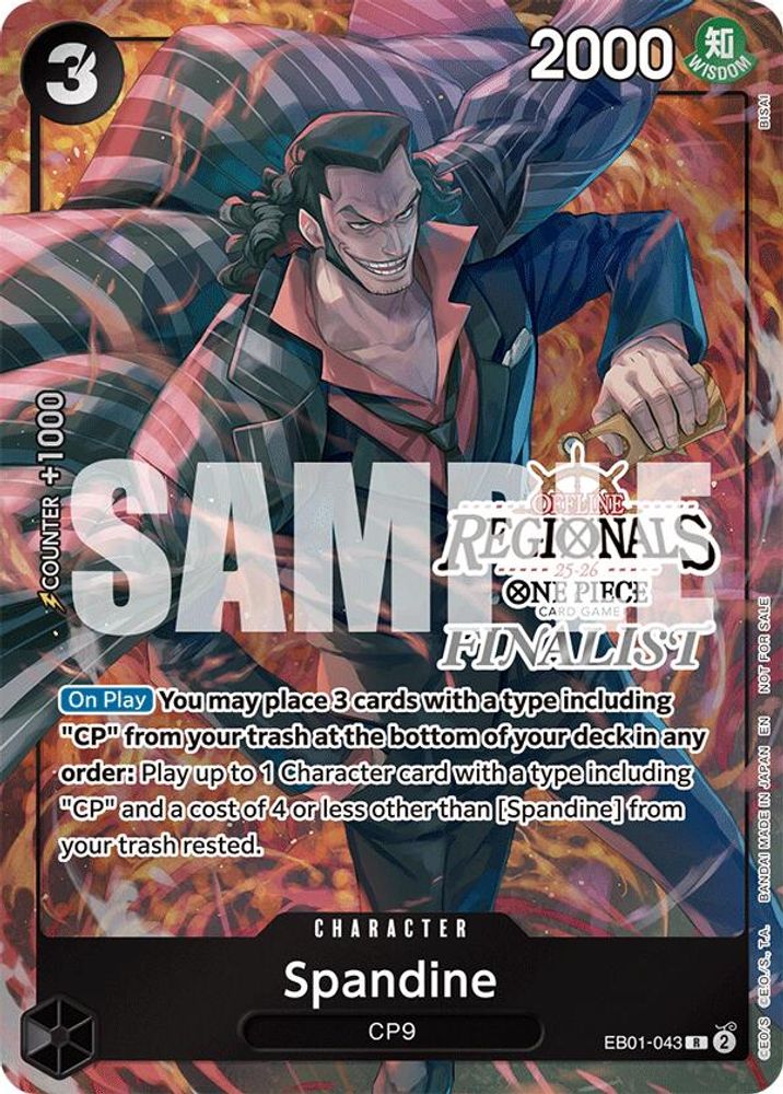 Spandine [Offline Regionals Finalist] EB01-043 One Piece Card Game