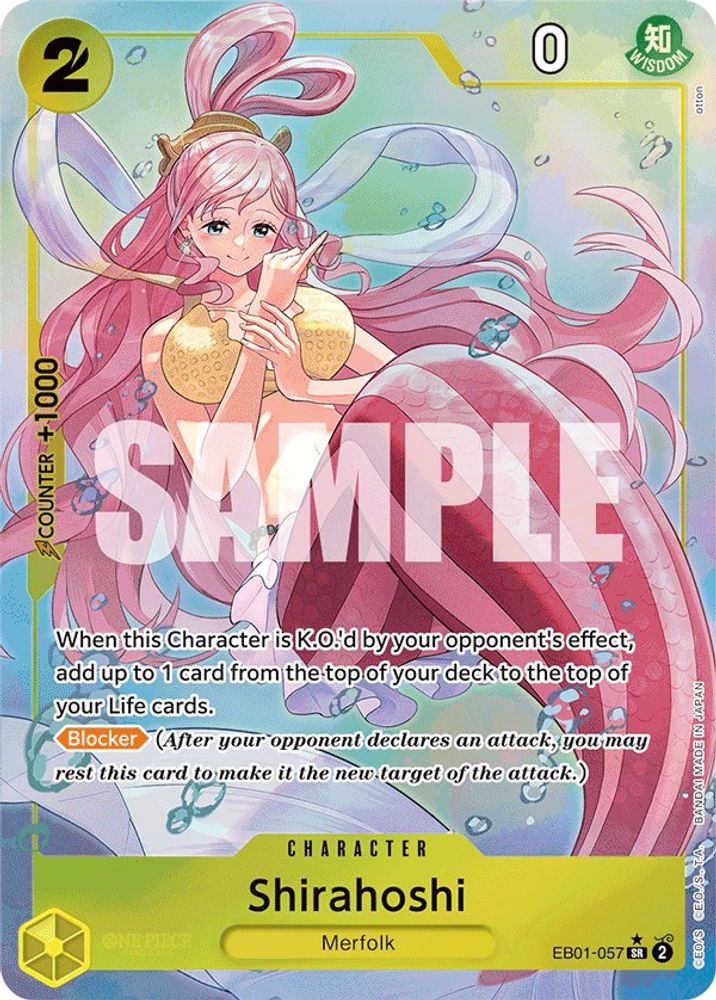 Shirahoshi [Alternate Art] EB01-057 One Piece Card Game