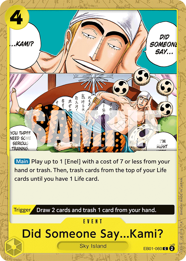 Did Someone Say...Kami? EB01-060 One Piece Card Game