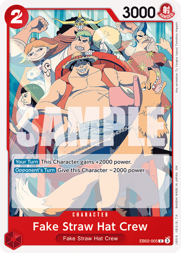 Fake Straw Hat Crew EB02-005 One Piece Card Game