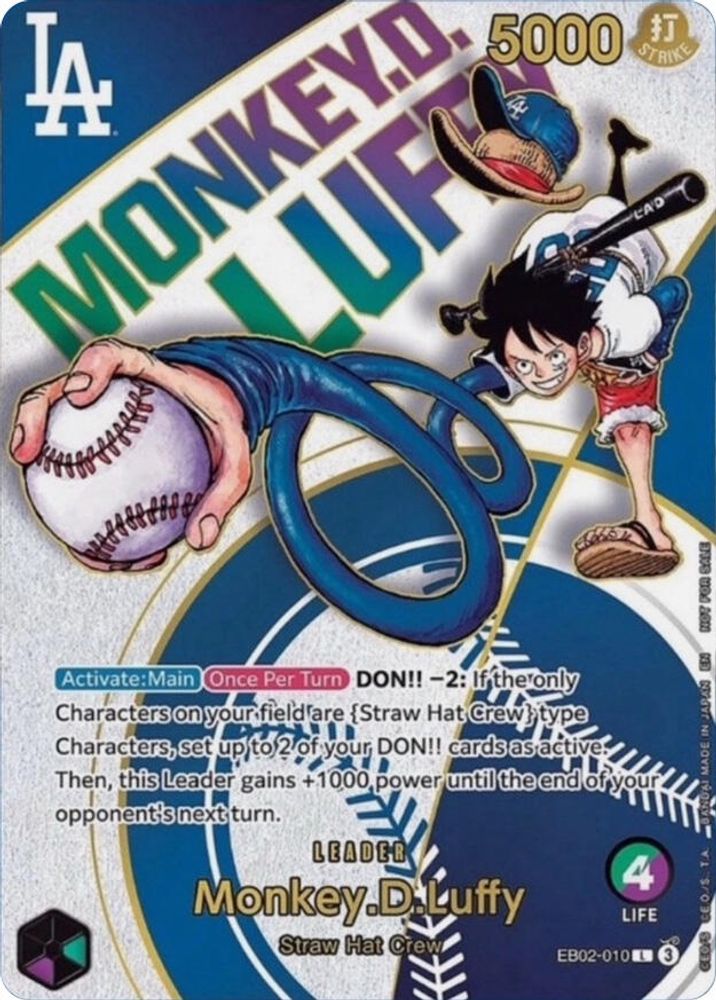 Monkey.D.Luffy [Dodgers] EB02-010 One Piece Card Game