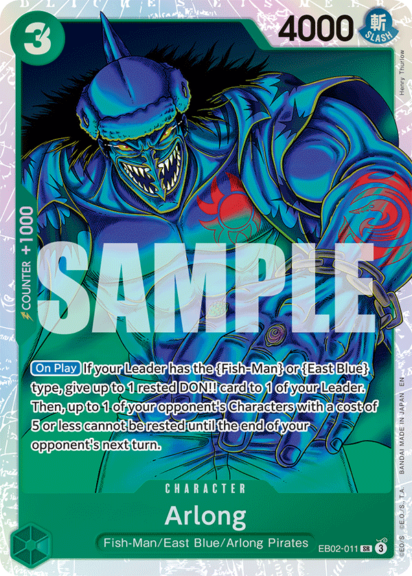 Arlong EB02-011 One Piece Card Game