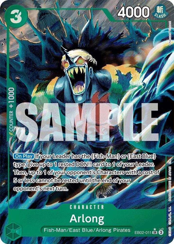 Arlong [Alternate Art] EB02-011 One Piece Card Game