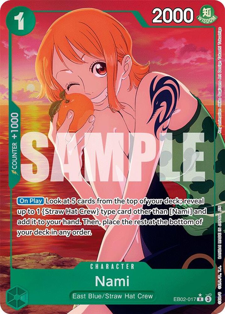 Nami [Alternate Art] EB02-017 One Piece Card Game