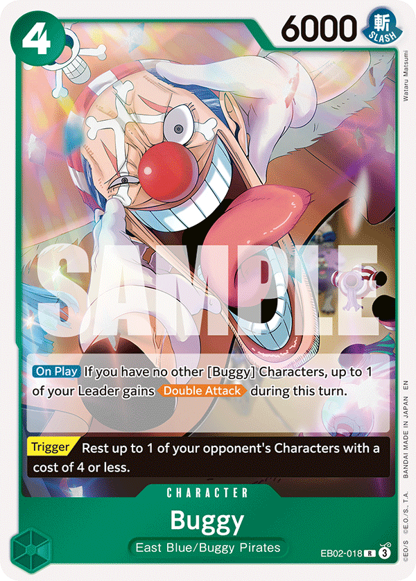 Buggy EB02-018 One Piece Card Game