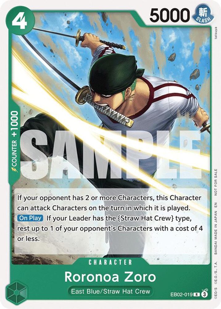 Roronoa Zoro [Tournament Pack Vol. 3] EB02-019 One Piece Card Game