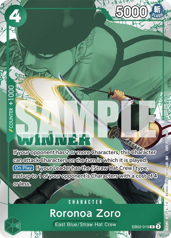 Roronoa Zoro [Winner] EB02-019 One Piece Card Game