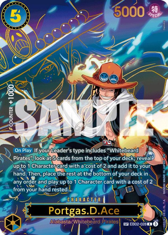Portgas.D.Ace [SP] EB02-028 One Piece Card Game