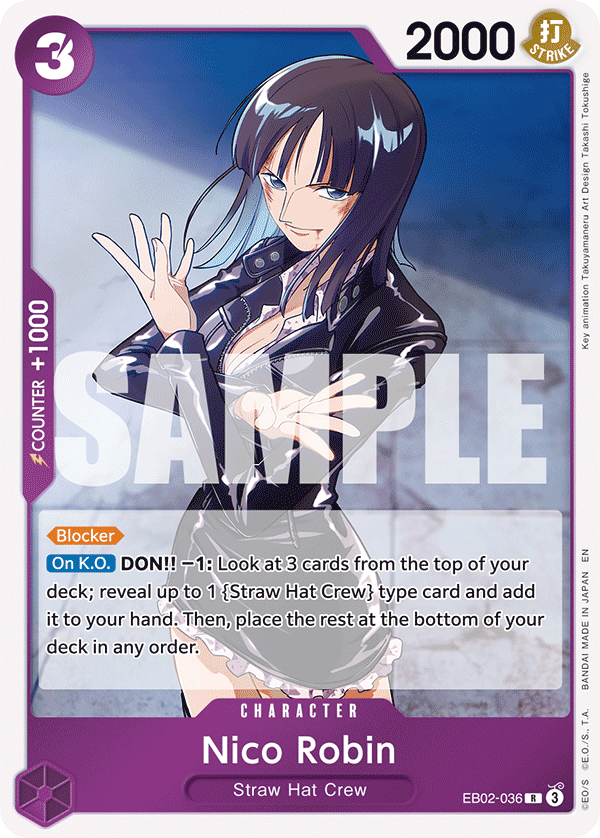 Nico Robin [Alternate Art] JP EB02-036 One Piece Card Game