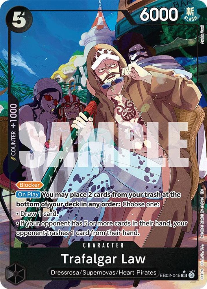 Trafalgar Law [Alternate Art] EB02-045 One Piece Card Game