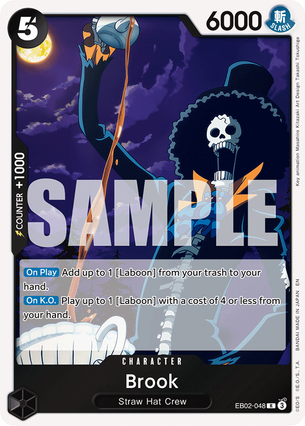 Brook [Alternate Art] JP EB02-048 One Piece Card Game