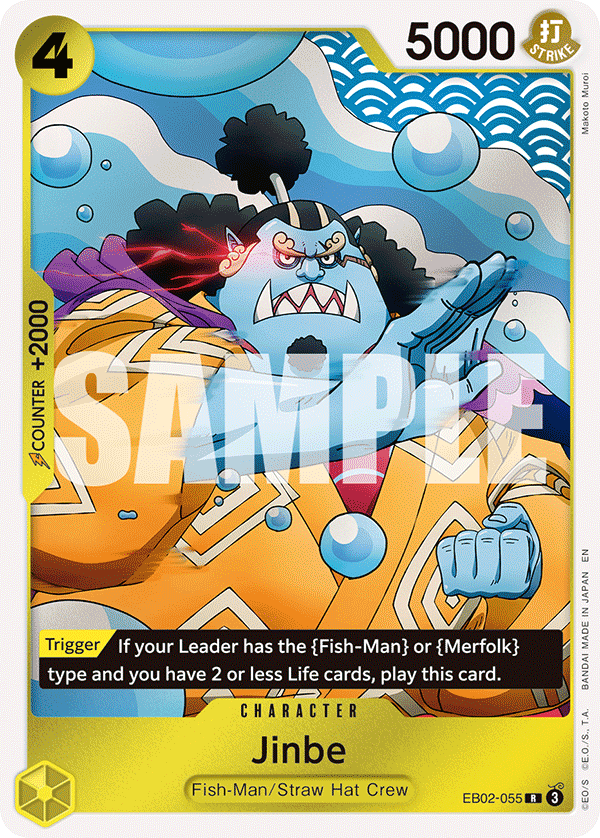 Jinbe [Standard Battle Pack Vol.11] JP EB02-055 One Piece Card Game