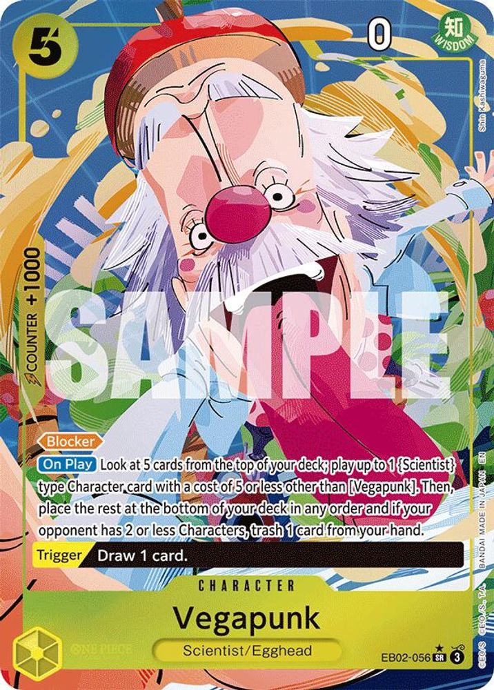 Vegapunk [Alternate Art] EB02-056 One Piece Card Game