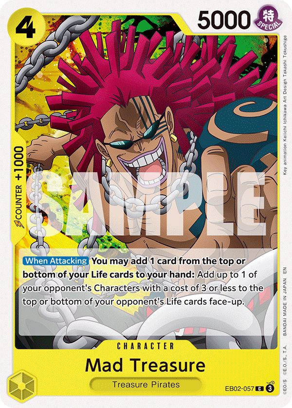 Mad Treasure EB02-057 One Piece Card Game