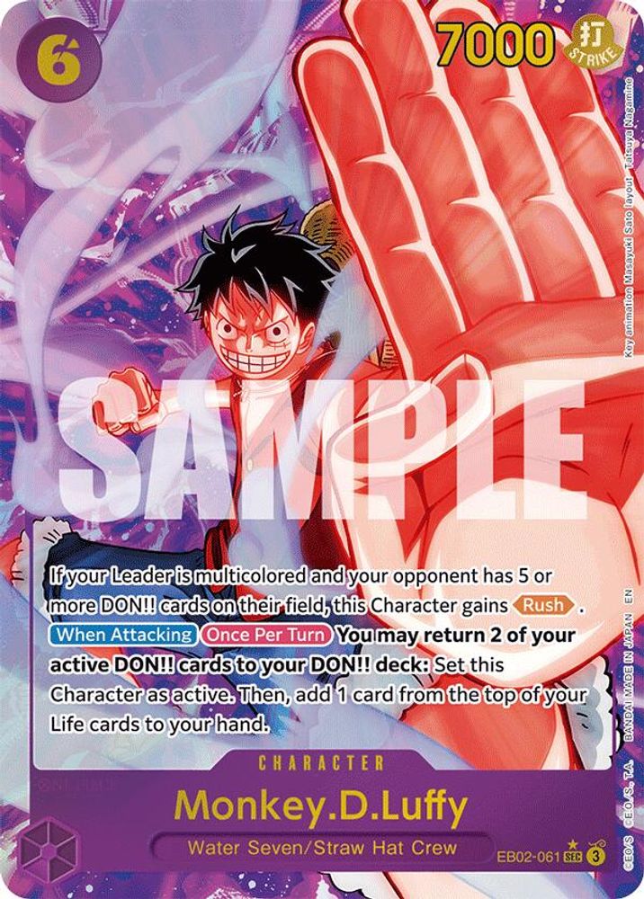 Monkey.D.Luffy [Alternate Art] EB02-061 One Piece Card Game