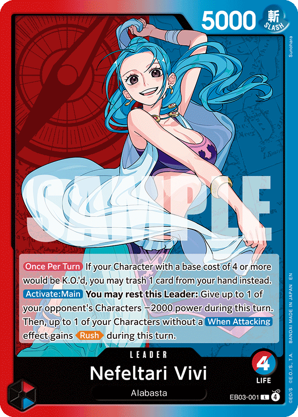 Nefeltari Vivi [Alternate Art] JP EB03-001 One Piece Card Game