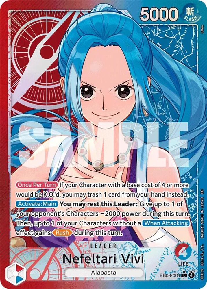 Nefeltari Vivi [Alternate Art] EB03-001 One Piece Card Game