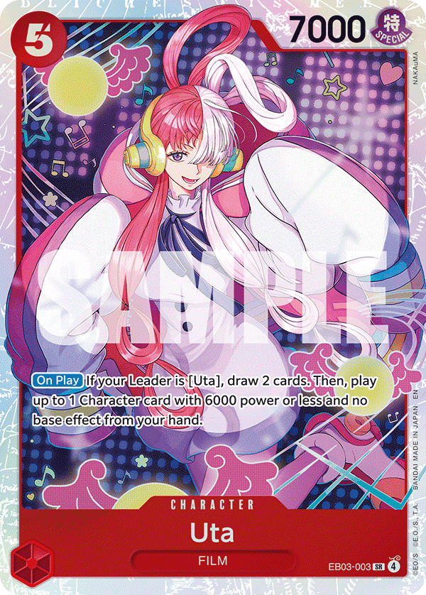 Uta [Alternate Art] JP EB03-003 One Piece Card Game