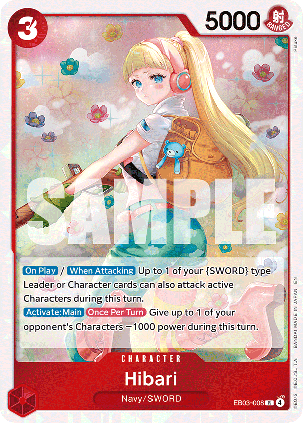 Hibari [Alternate Art] EB03-008 One Piece Card Game