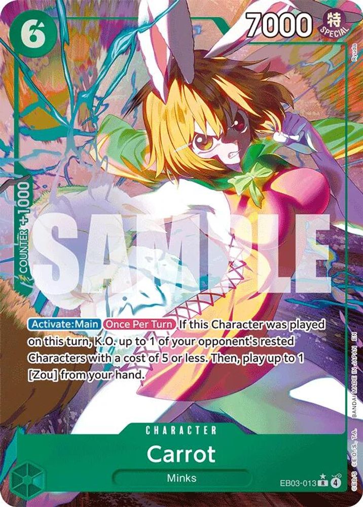 Carrot [Alternate Art] EB03-013 One Piece Card Game