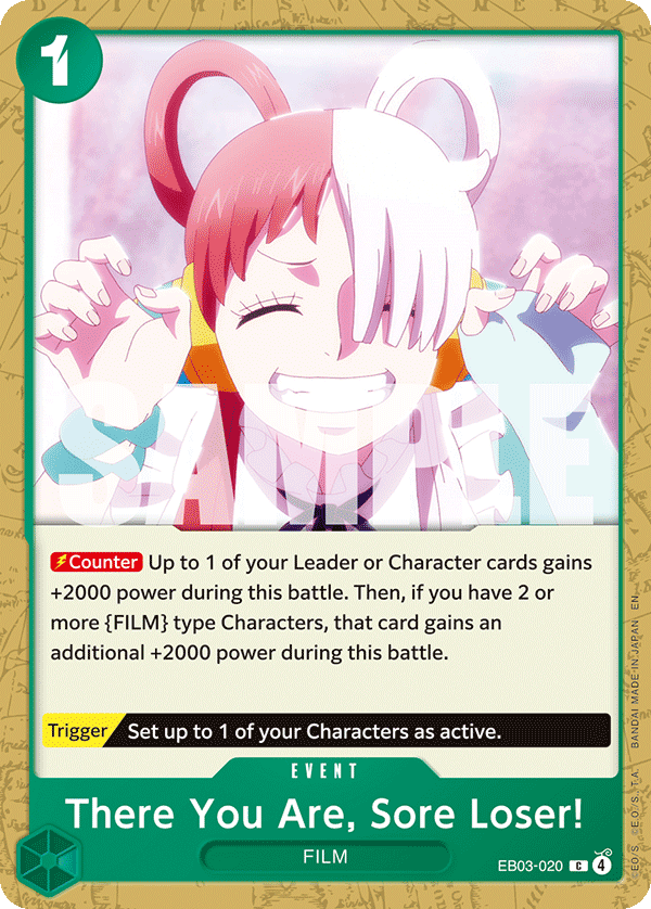 There You Are, Sore Loser! EB03-020 One Piece Card Game