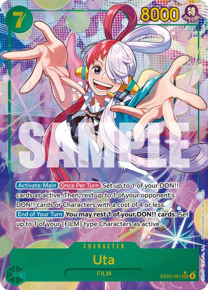 Uta [Alternate Art] EB03-061 One Piece Card Game