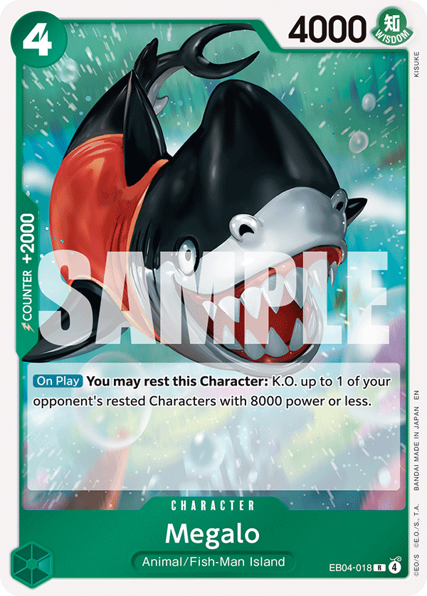 Megalo [Alternate Art] JP EB04-018 One Piece Card Game