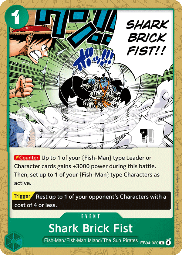 Shark Brick Fist EB04-020 One Piece Card Game