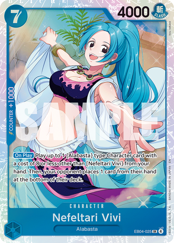 Nefeltari Vivi [Alternate Art] JP EB04-025 One Piece Card Game