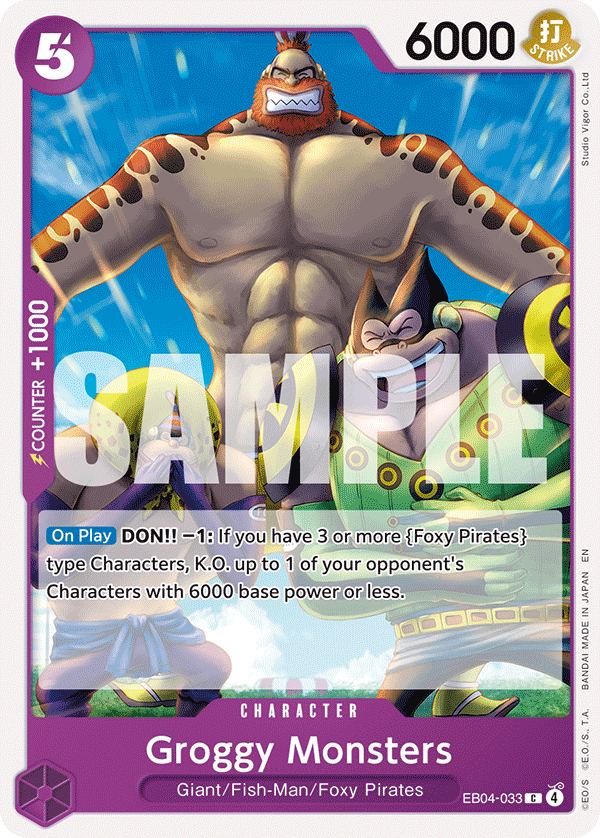 Groggy Monsters EB04-033 One Piece Card Game