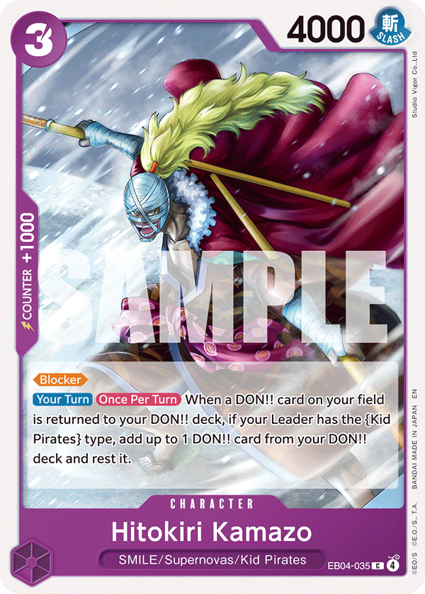 Hitokiri Kamazo EB04-035 One Piece Card Game