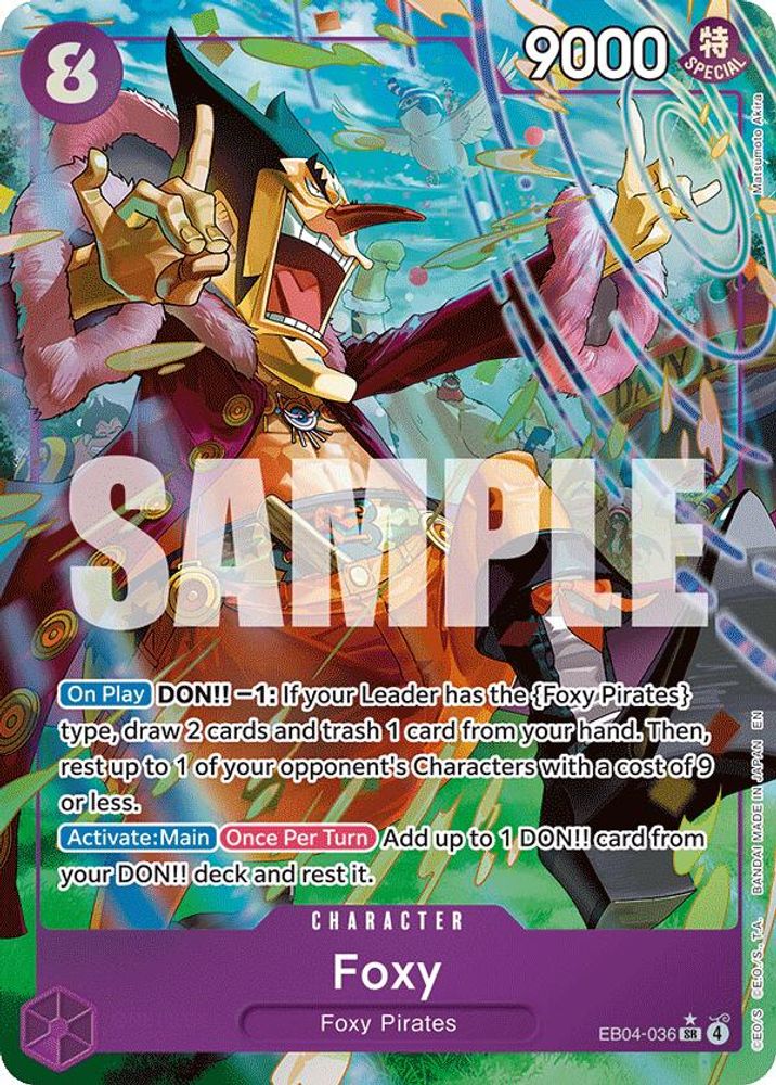 Foxy [Alternate Art] EB04-036 One Piece Card Game