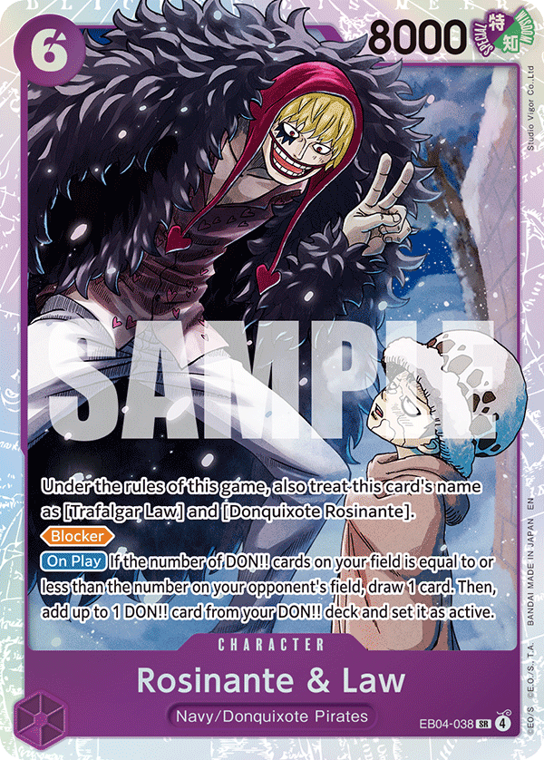 Rosinante &amp; Law EB04-038 One Piece Card Game