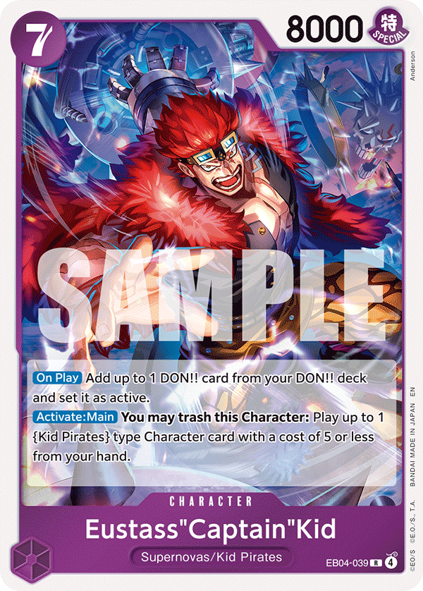 Eustass"Captain"Kid [SP] JP EB04-039 One Piece Card Game